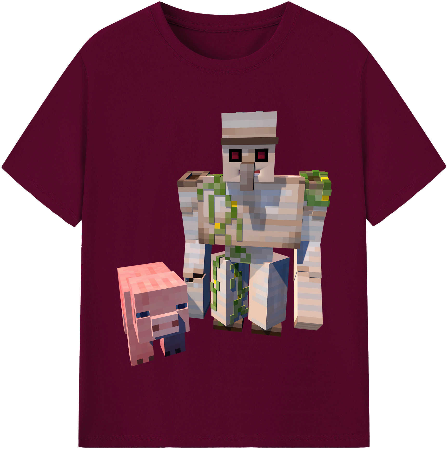 （画像用） マインクラフト ブロックの世界 Minecraft MC Block world レディースカジュアルプリントTシャツ（綿100％）
